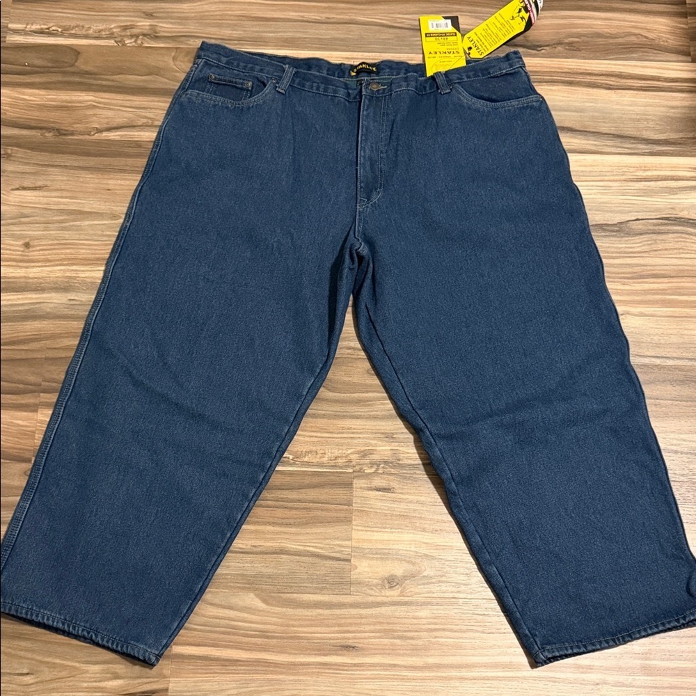 NEW Stanley Workwear Fleece Lined Blue Jeans Classic Fit Size Men’s Sz. 48x30